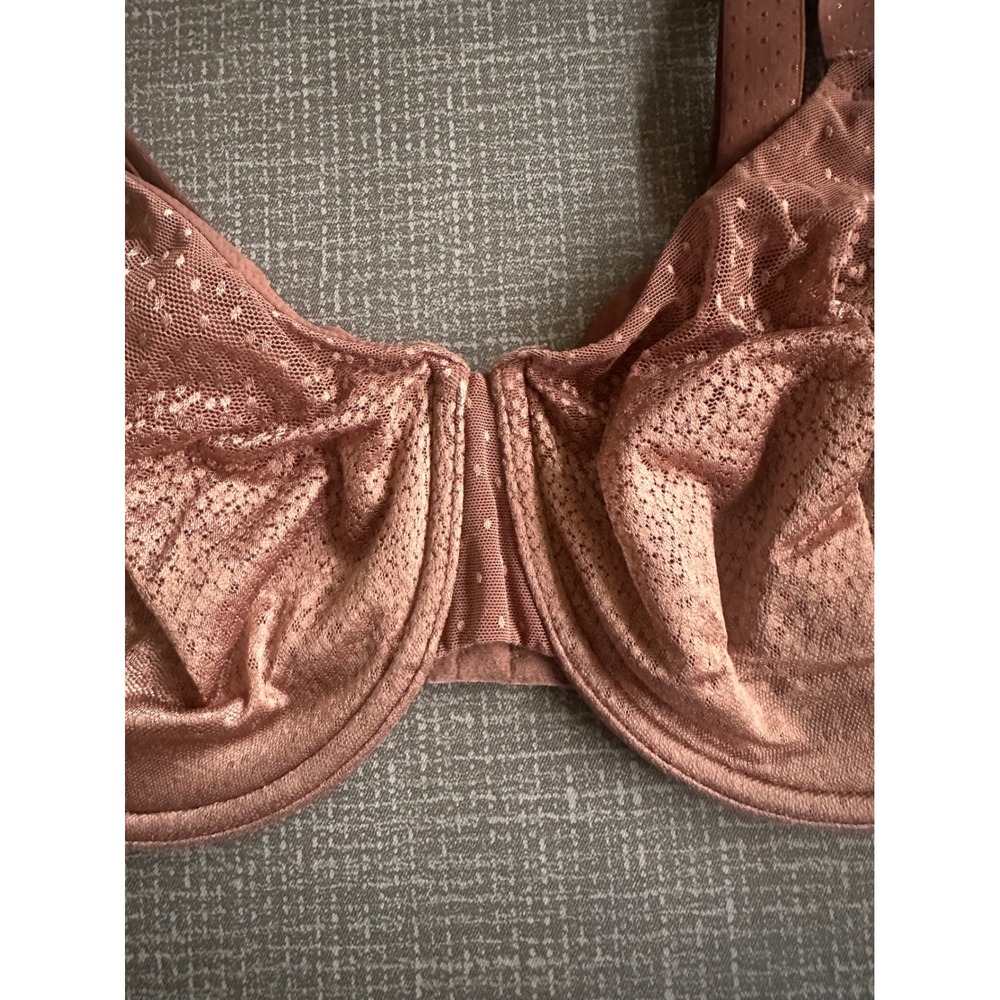 Wacoal Basic Beauty Full Figure Underwire Bra 855303 Dusty Rose 38DD - Picture 3 of 7